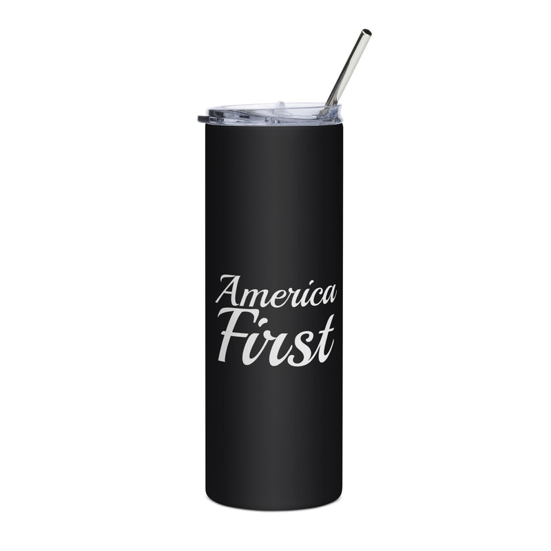 America First Brush Tumbler front | True American
