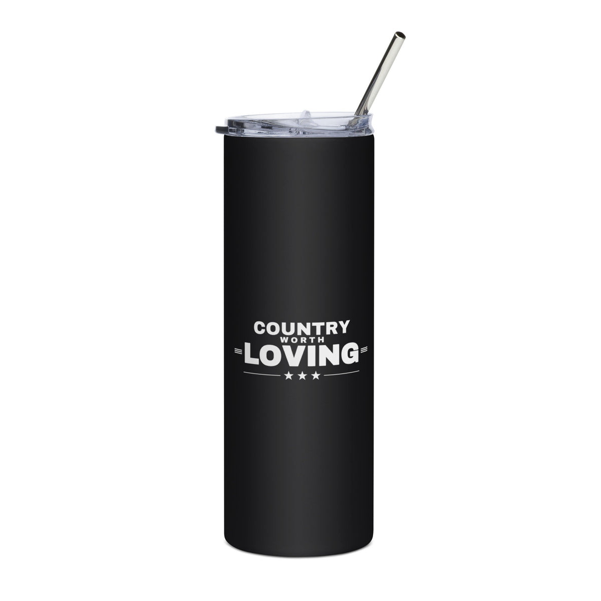 Country Worth Loving 20oz Tumbler front | True American