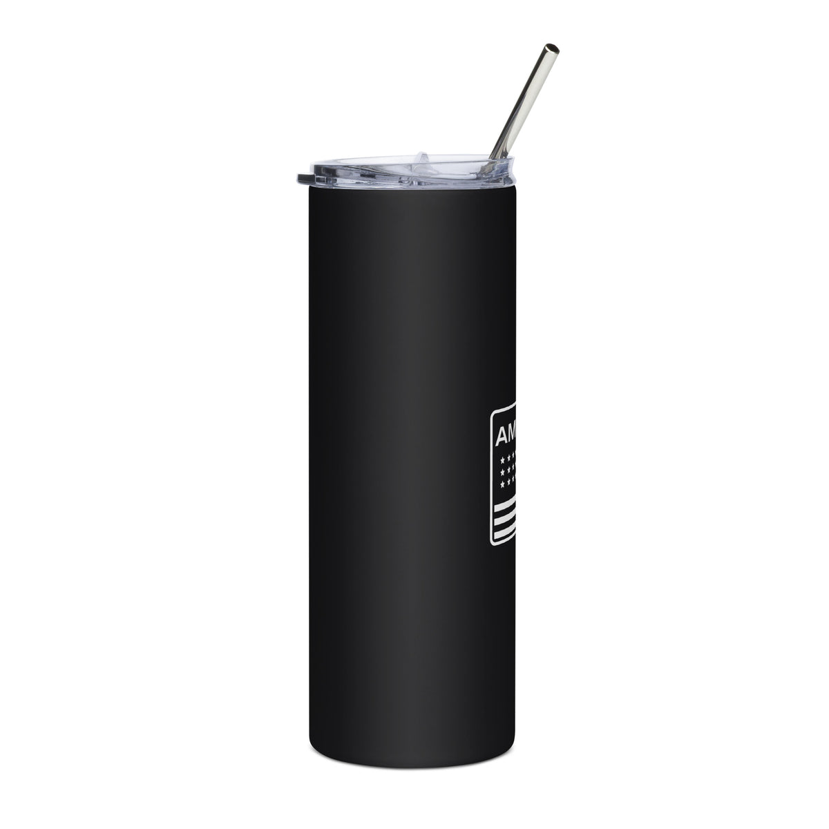 Proud American Flag Patch Tumbler right | True American