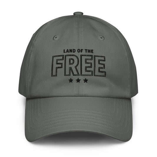 Land of the Free Baseball Cap, Patriotic UA Dad Hat, front view