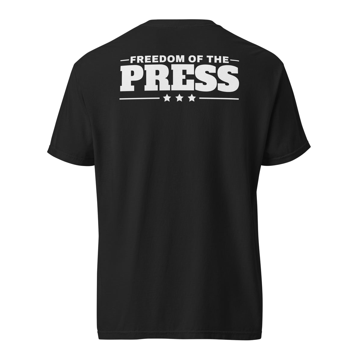 First Amendment Right / Freedom of the Press Tee Black flat back | True American