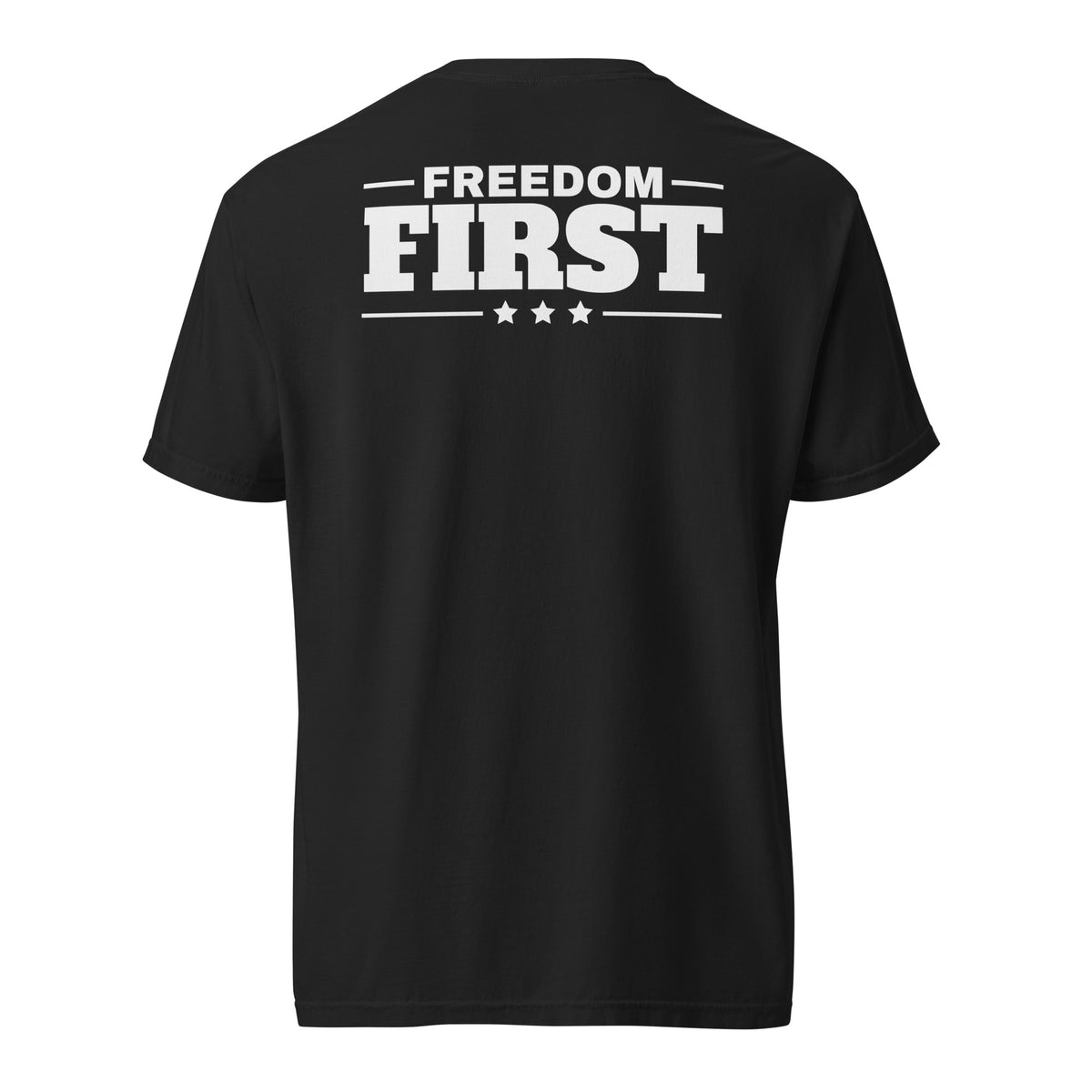 First Amendment Right / Freedom First Tee Black flat back | True American