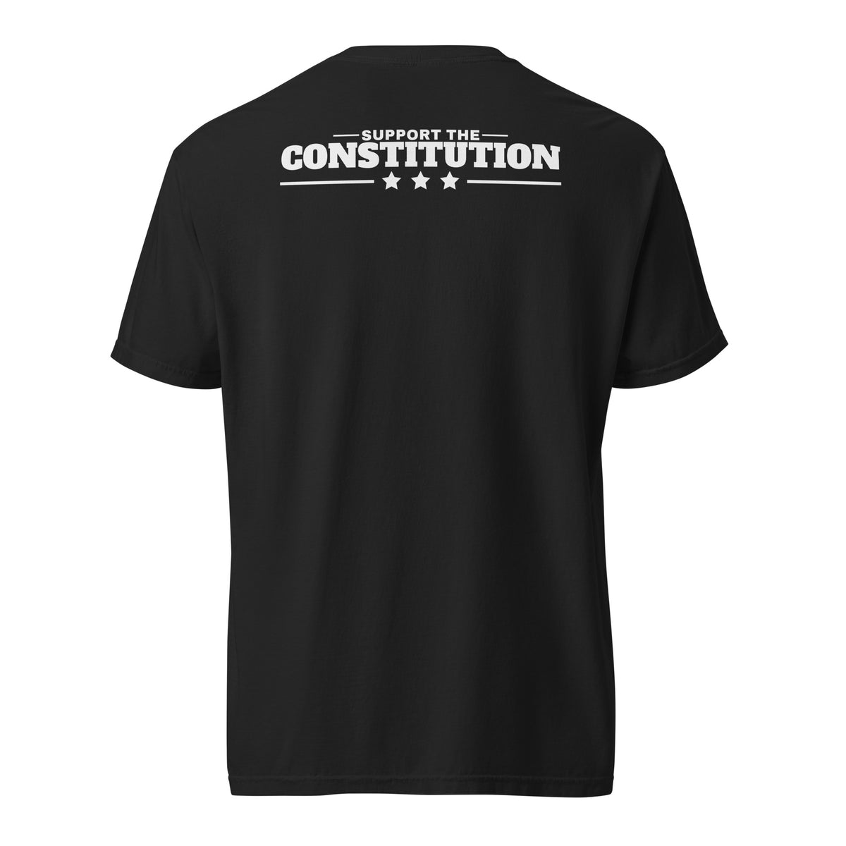We the People / Support the Constitution Tee Black flat back | True American