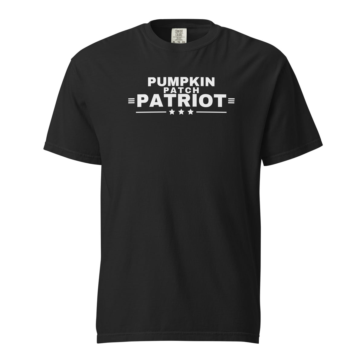 Pumpkin Patch Patriot Heavyweight Tee Black flat front | True American