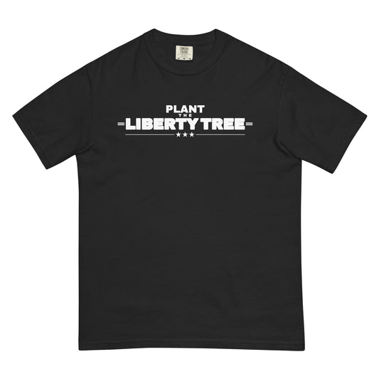 Plant the Liberty Tree Heavyweight Tee, Black, front | True American