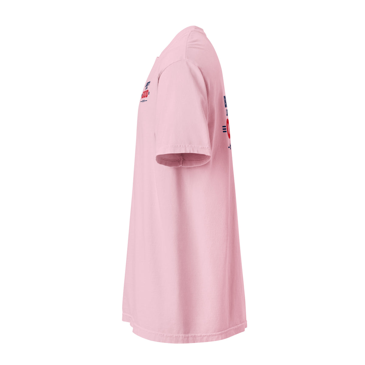 Liberty Looks Good Heavyweight Tee, Blossom, left side | True American
