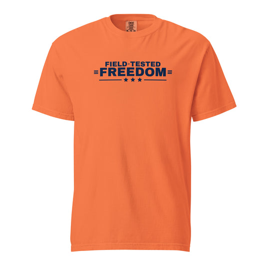 Field-Tested Freedom Tee Burnt Orange flat front | True American