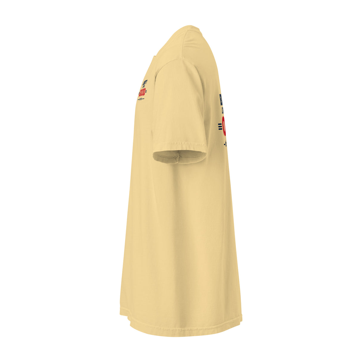 Liberty Looks Good Heavyweight Tee, Butter, left side | True American