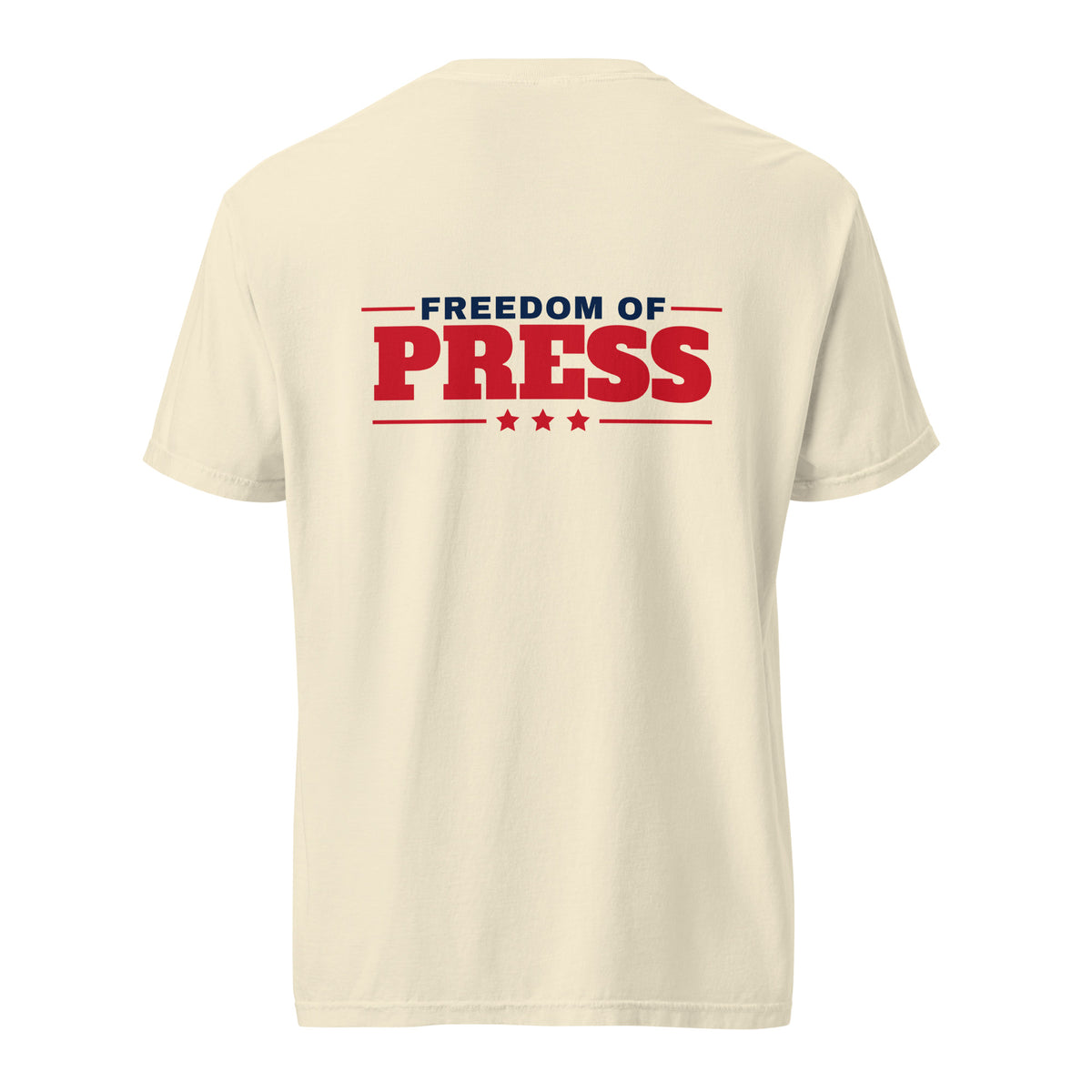 First Amendment Auditor Heavyweight Tee Ivory flat back | True American
