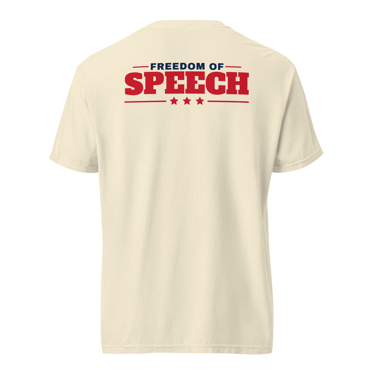 First Amendment Right / Freedom of Speech DTG Tee Ivory flat back | True American