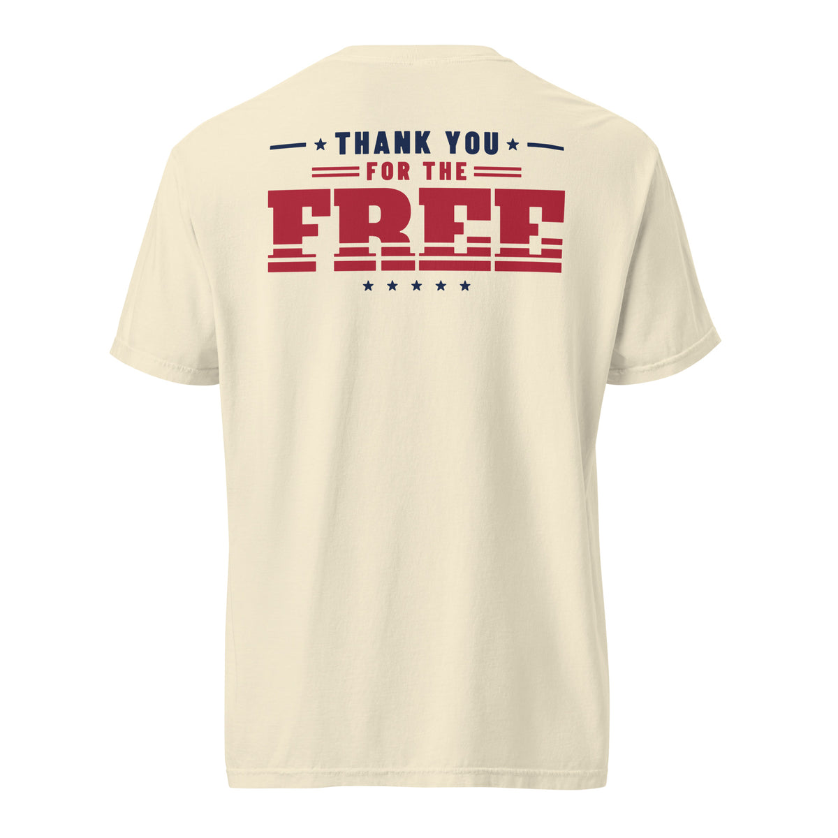 Thank You for the Free Tee, Ivory, back | True American