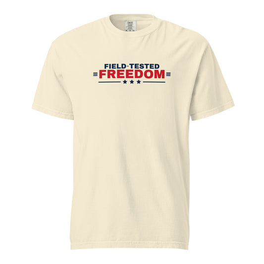 Field-Tested Freedom Tee Ivory flat front | True American