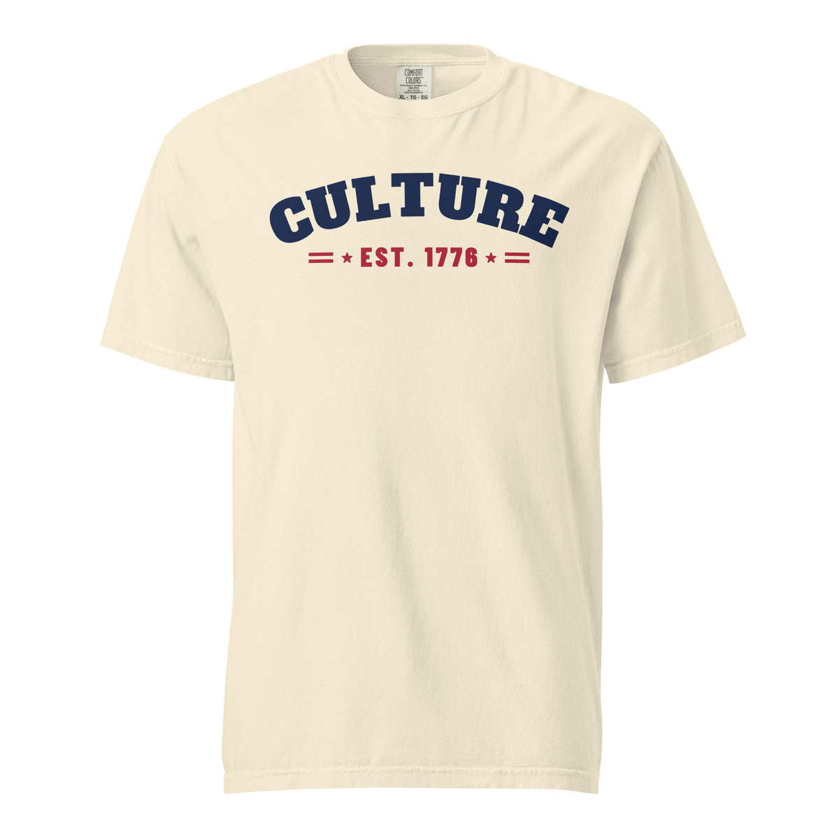 Culture Est. 1776 Arched Tee in Ivory, front | True American