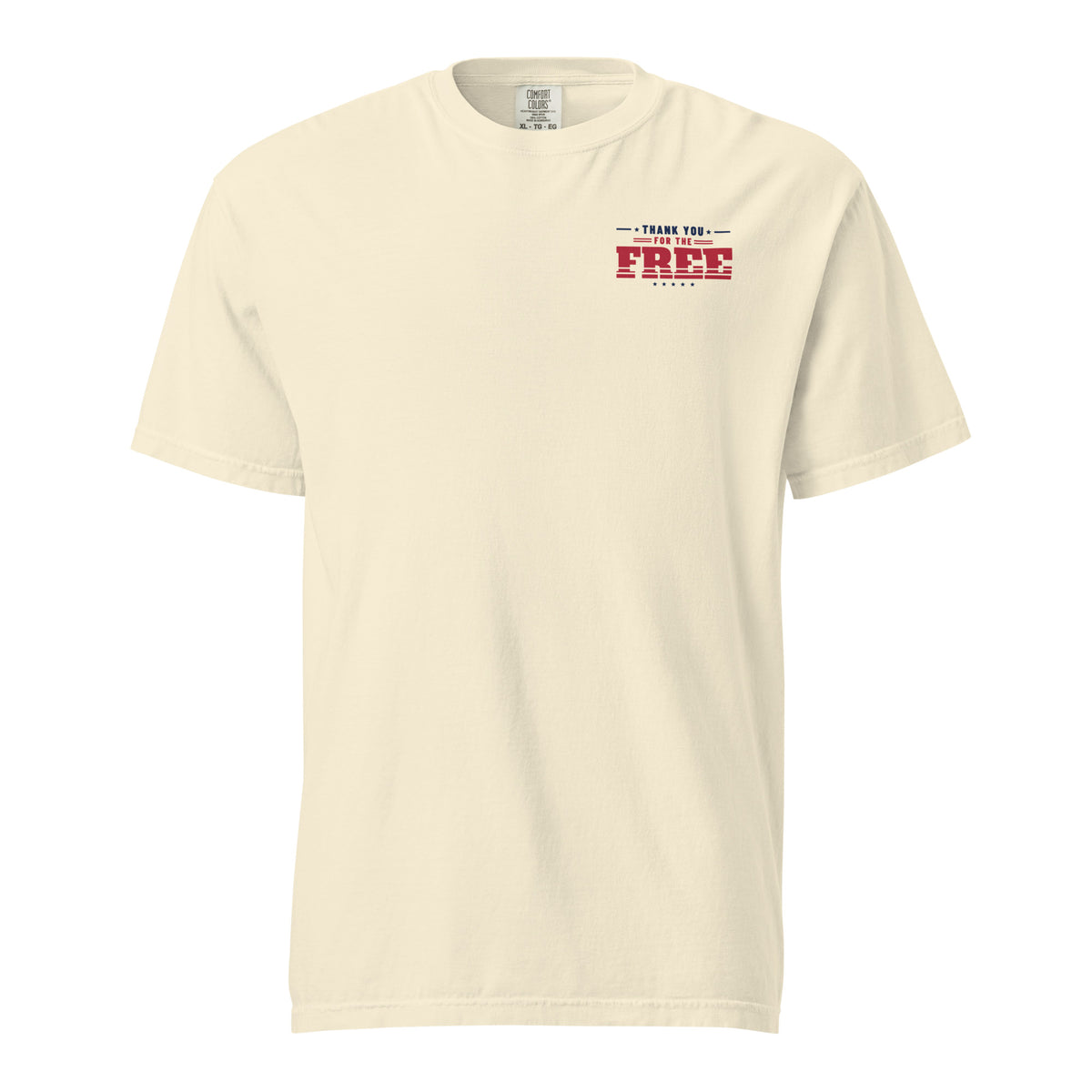 Thank You for the Free Tee, Ivory, front | True American