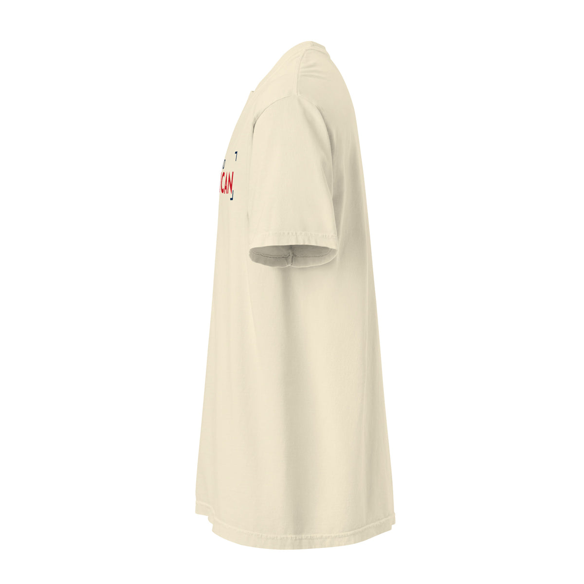 Proud American Bracket Heavyweight Tee - Light Ivory left side | True American