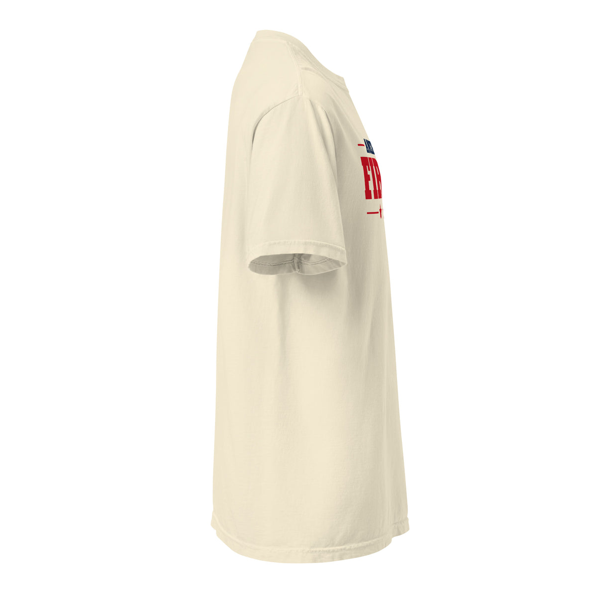 America First Classic Heavyweight Tee - Light Ivory right side | True American