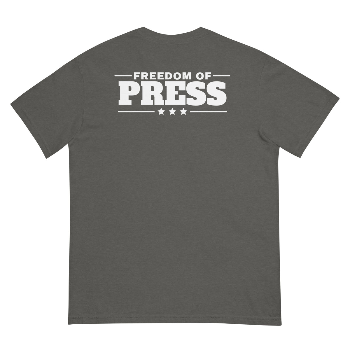 First Amendment Auditor Heavyweight Tee Pepper flat back | True American
