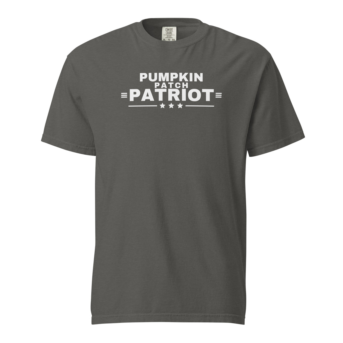 Pumpkin Patch Patriot Heavyweight Tee Pepper flat front | True American