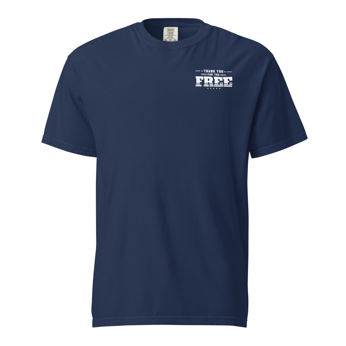 Thank You for the Free Tee, dark blue, front | True American