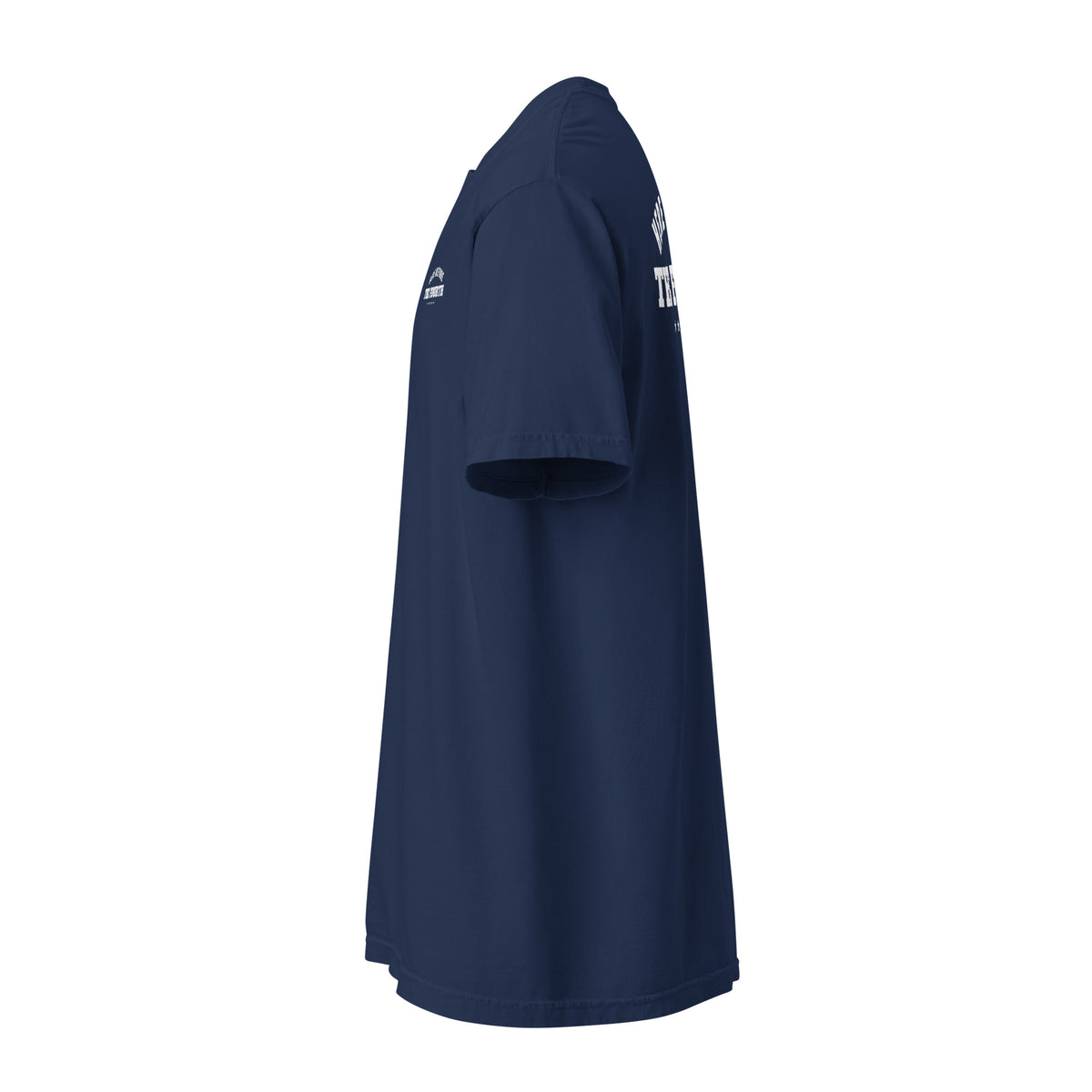 Here Before the Fourth Tee, dark blue, left side | True American