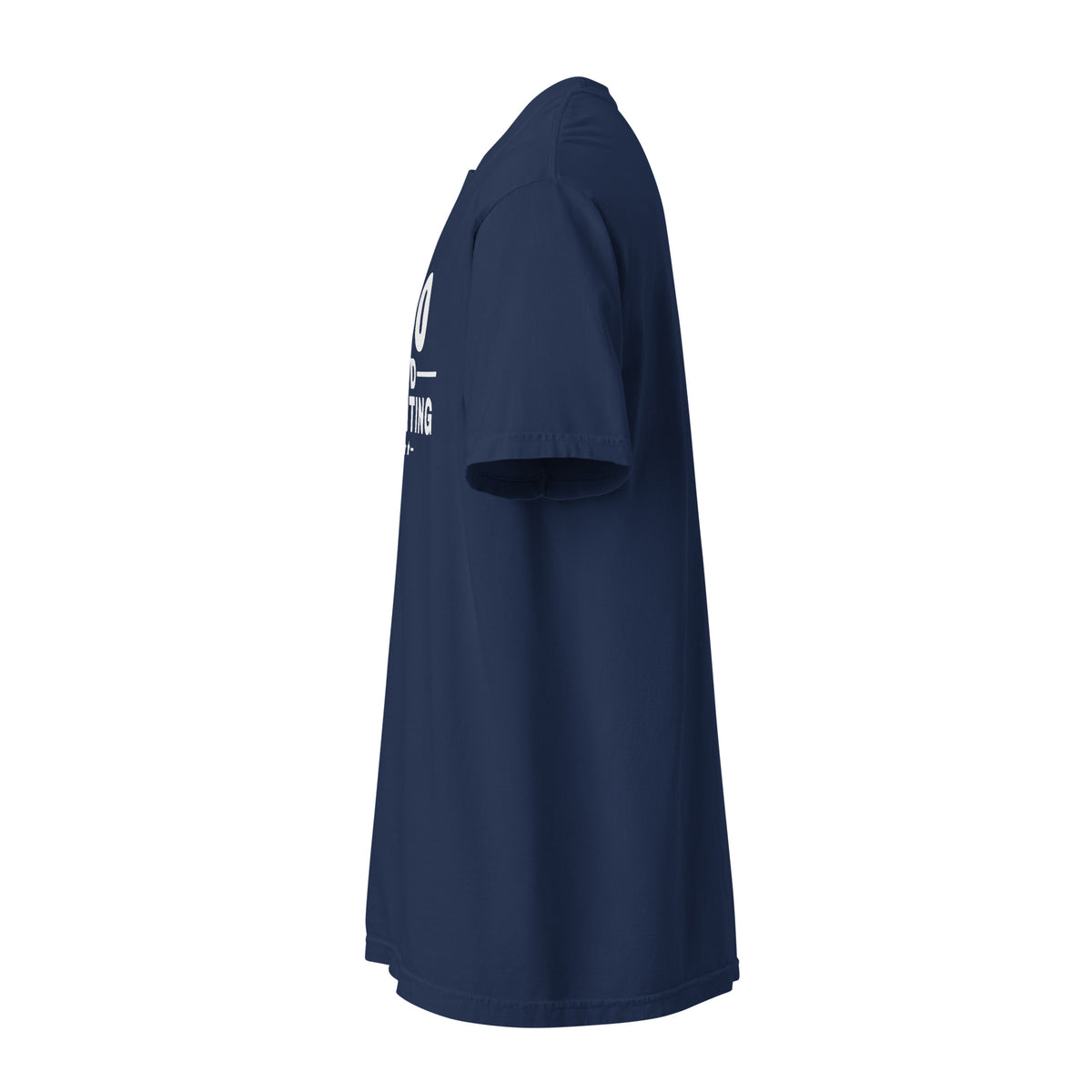 250 and Counting Heavyweight Tee, dark blue, left sleeve | True American