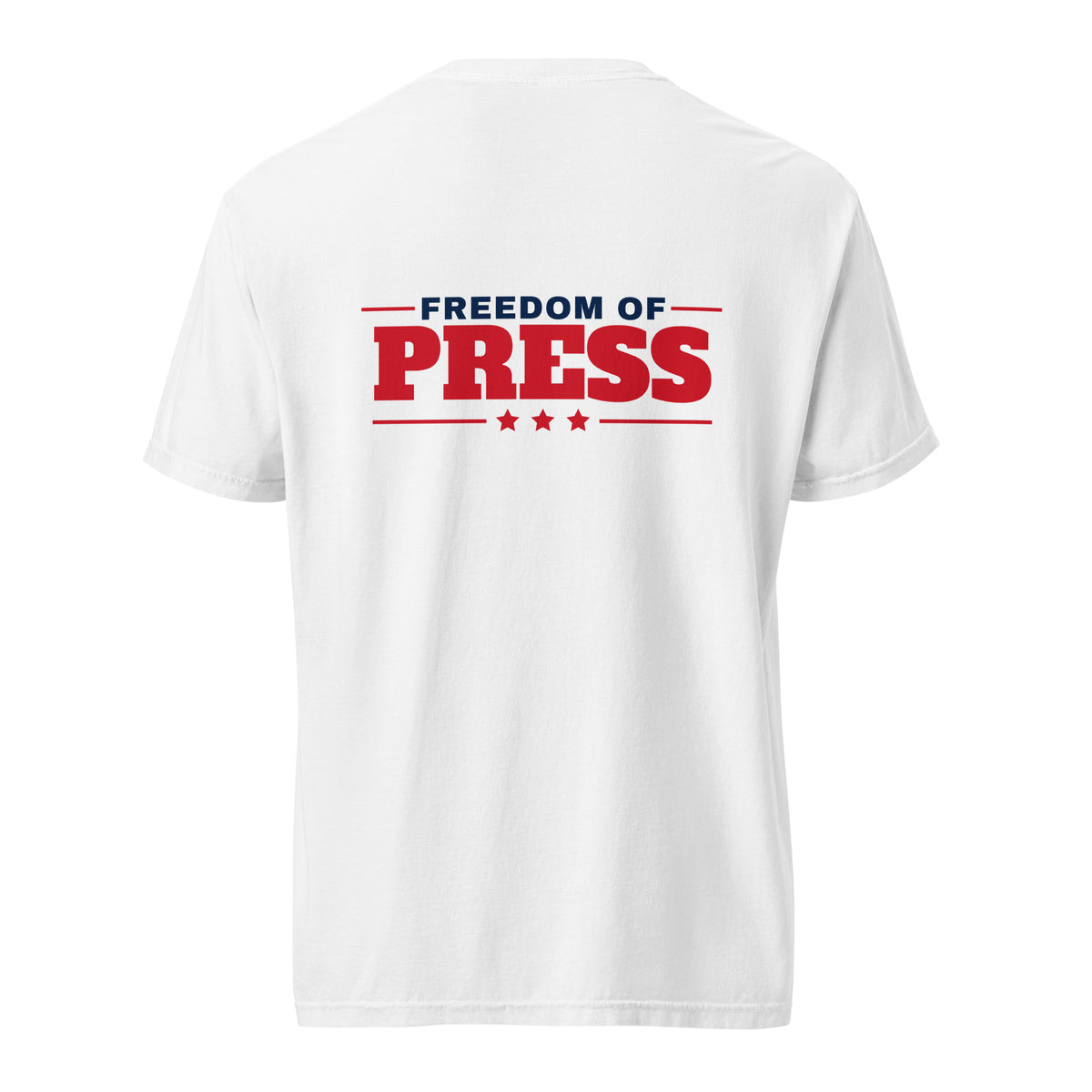 First Amendment Auditor Heavyweight Tee White flat back | True American
