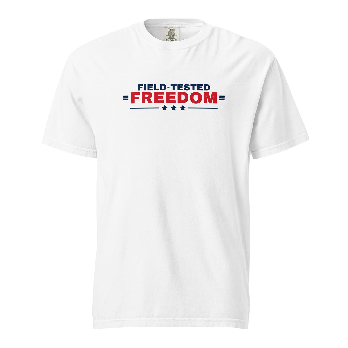 Field-Tested Freedom Tee White flat front | True American