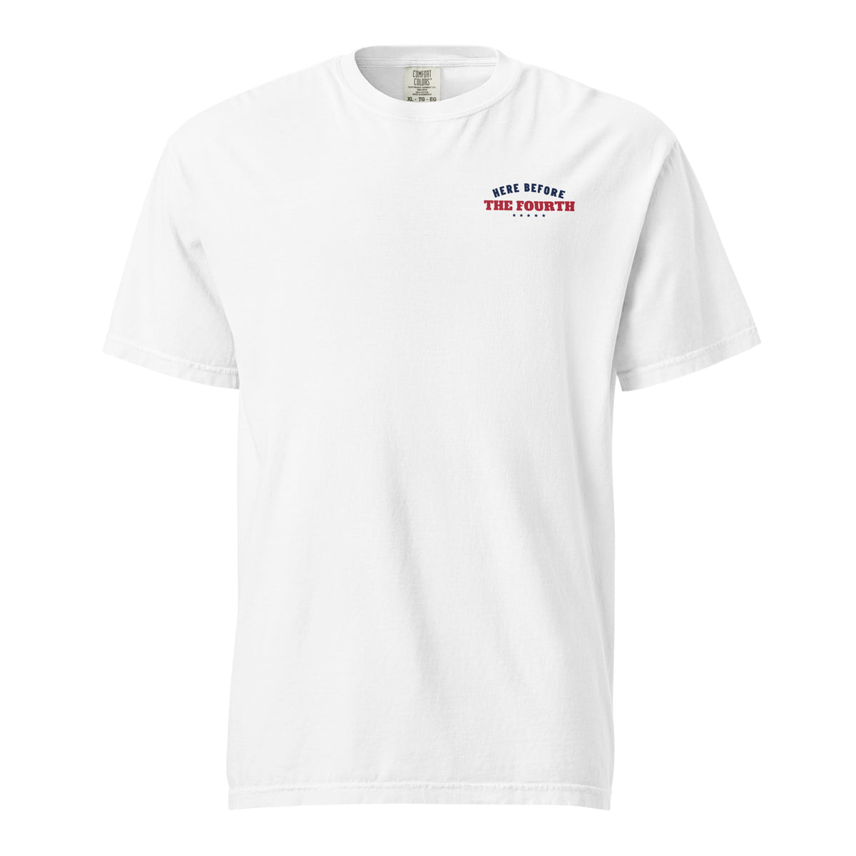 Here Before the Fourth Tee, White, front | True American