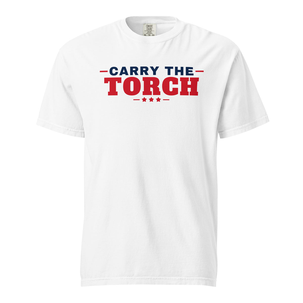 Carry the Torch Heavyweight Tee, White, front | True American