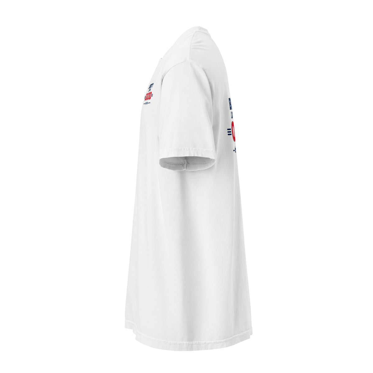 Liberty Looks Good Heavyweight Tee, White, left side | True American