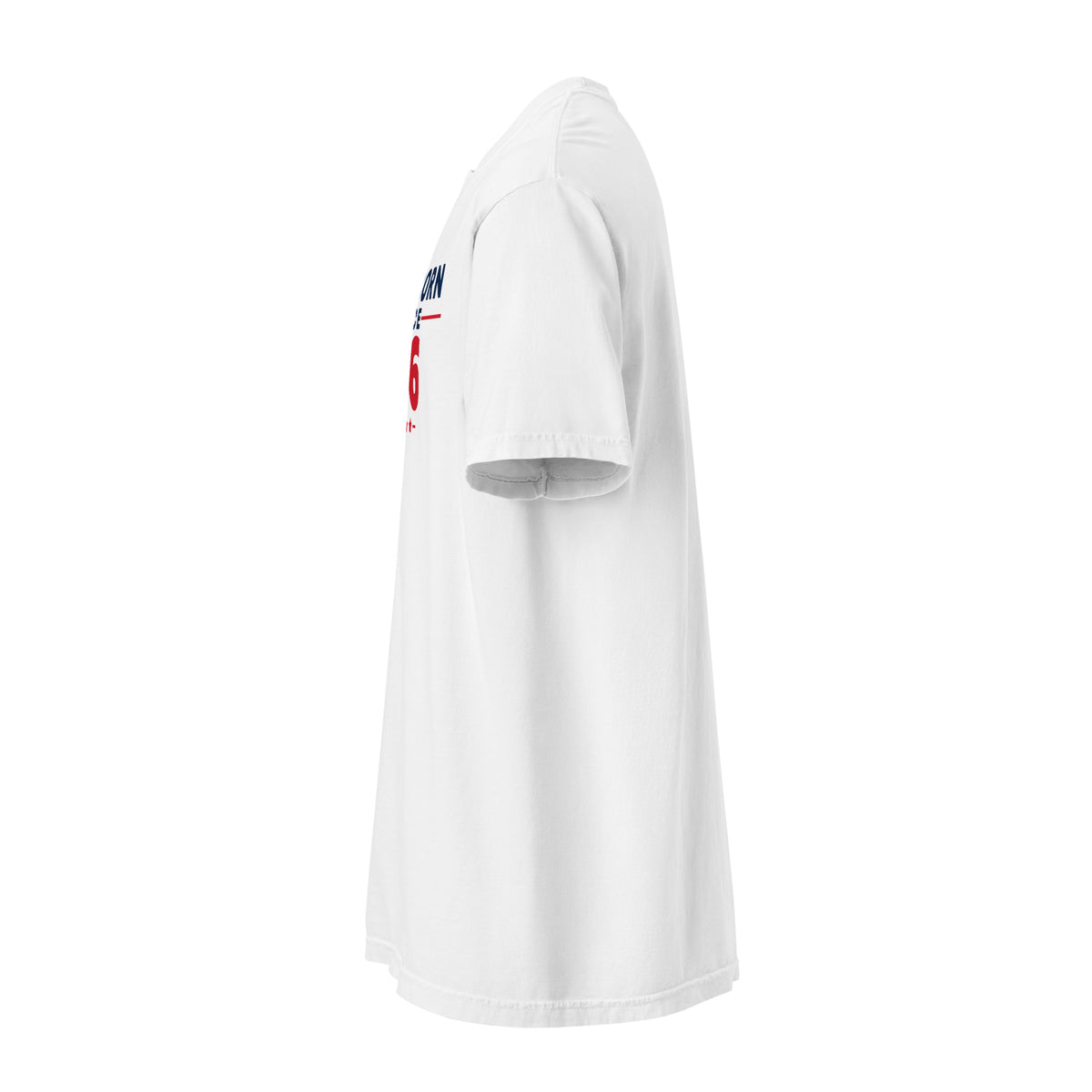 Freeborn Since '76 Heavyweight Tee, White, left sleeve | True American