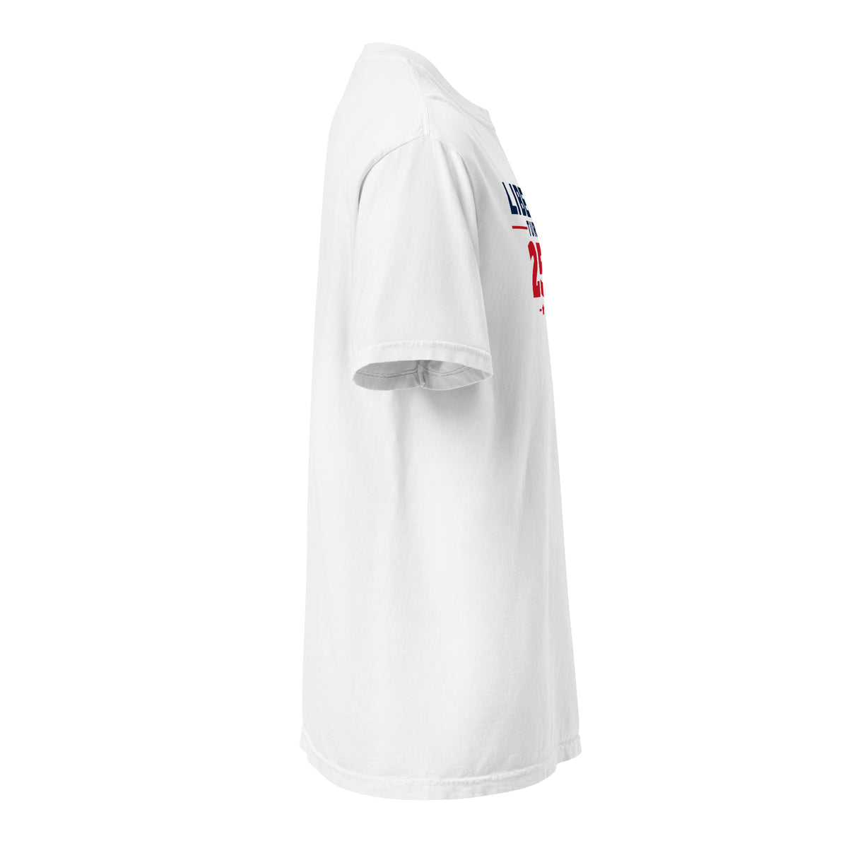 Liberty Turns 250 Heavyweight Tee, White, right sleeve | True American