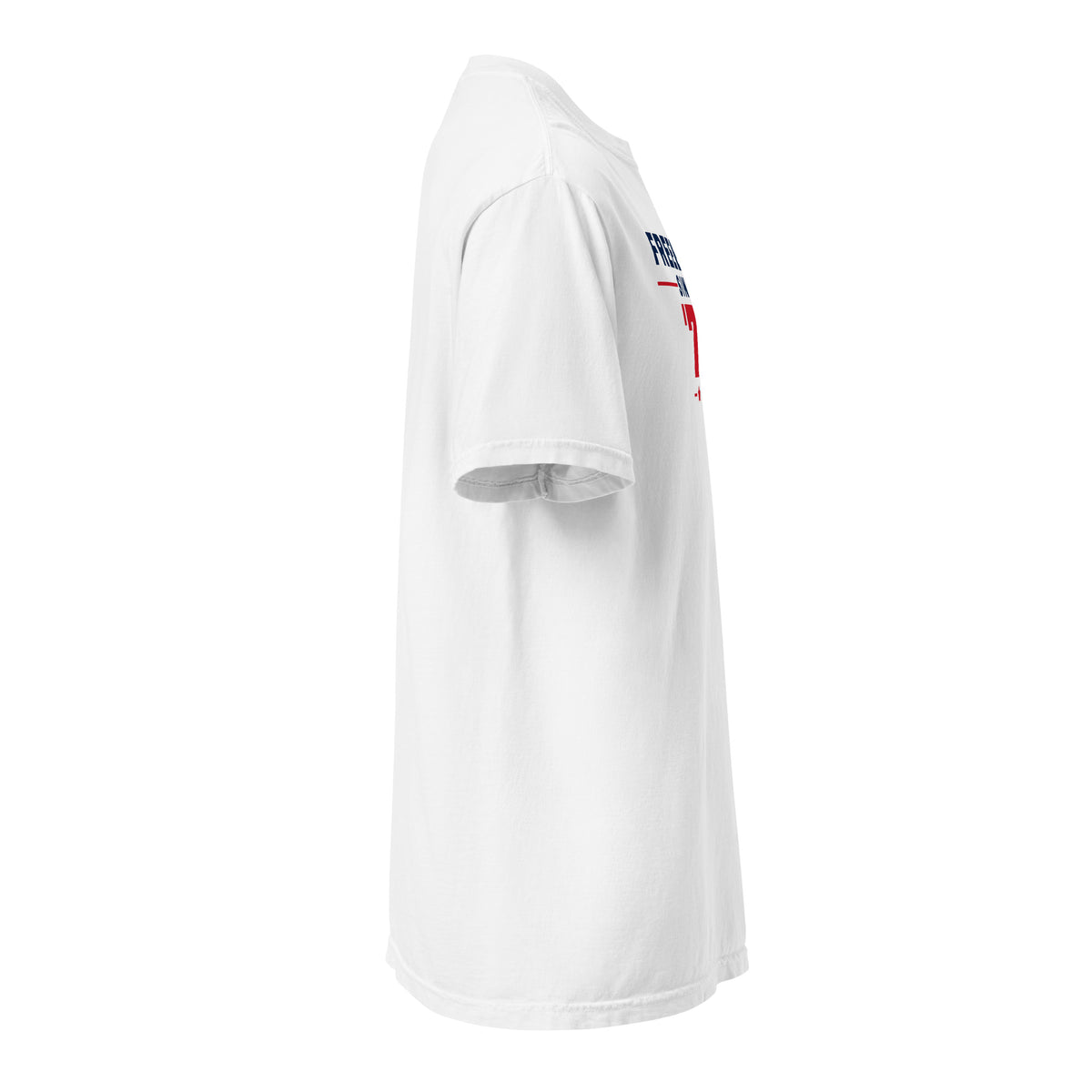 Freeborn Since '76 Heavyweight Tee, White, right sleeve | True American