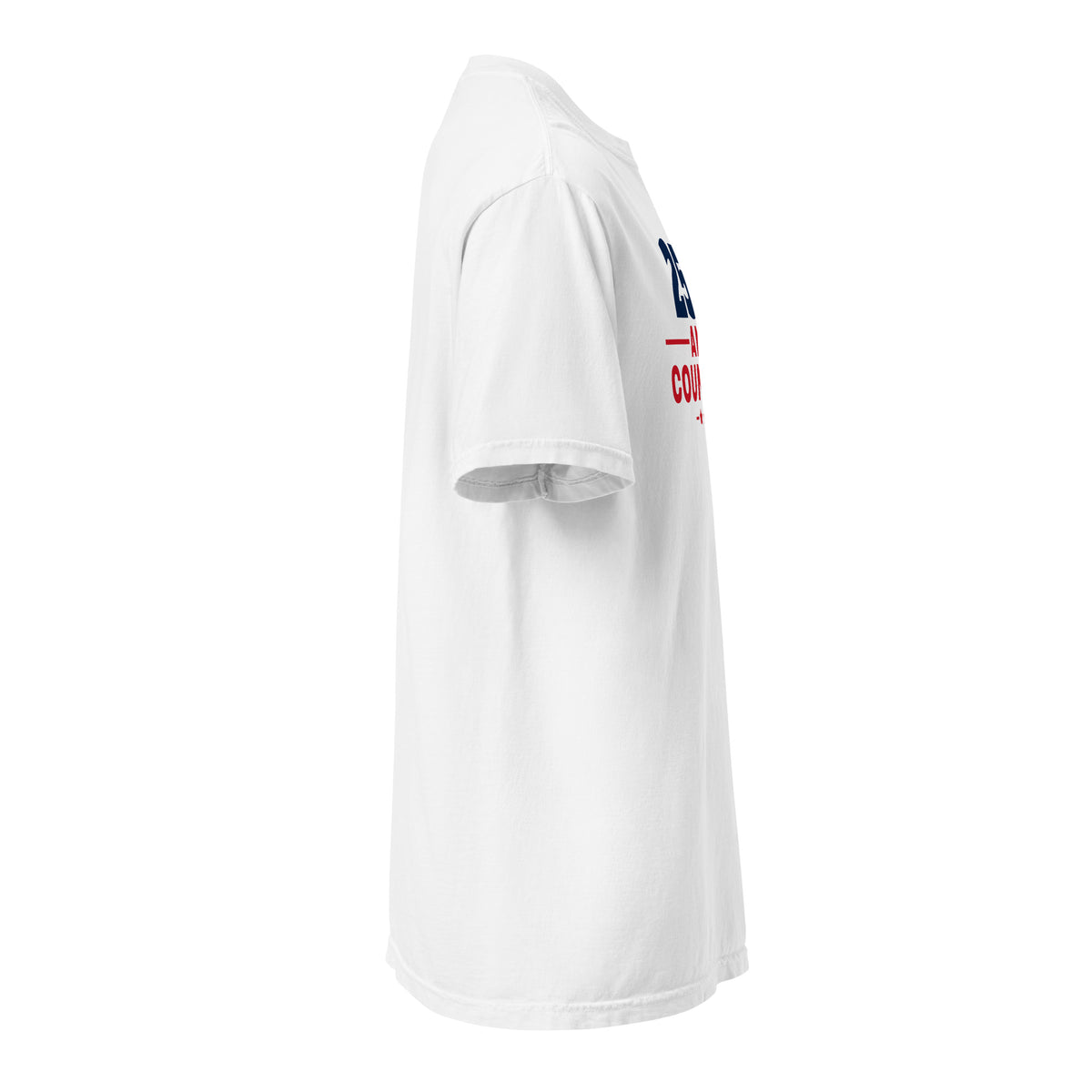 250 and Counting Heavyweight Tee, White, right sleeve | True American