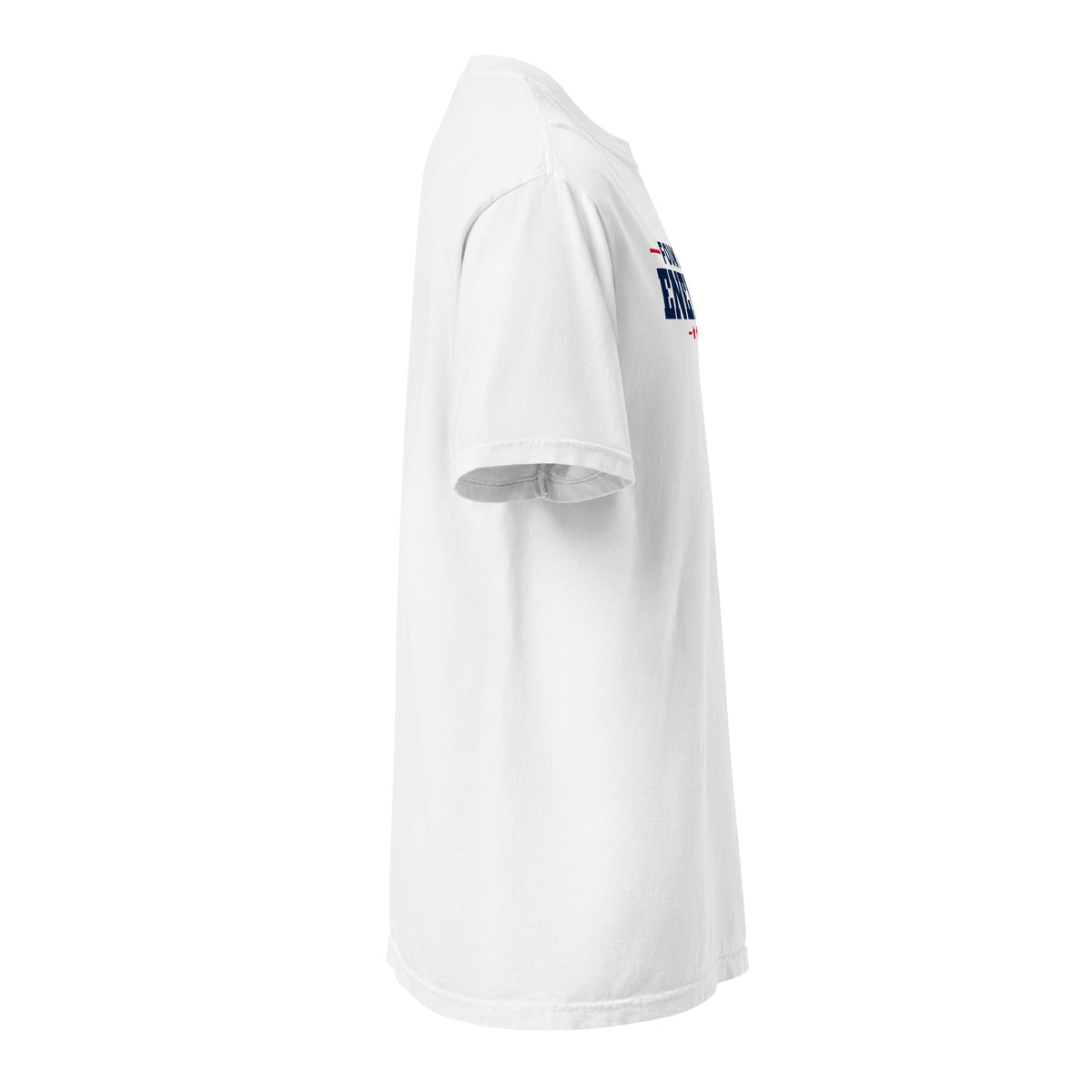 Founding Energy Heavyweight Tee, White, right sleeve | True American