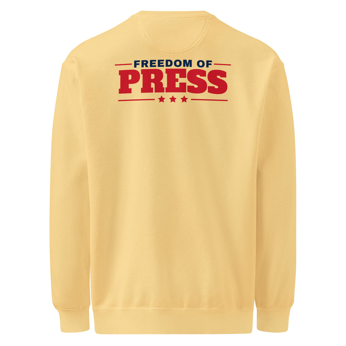 First Amendment Auditor Crewneck Sweatshirt Butter flat back | True American