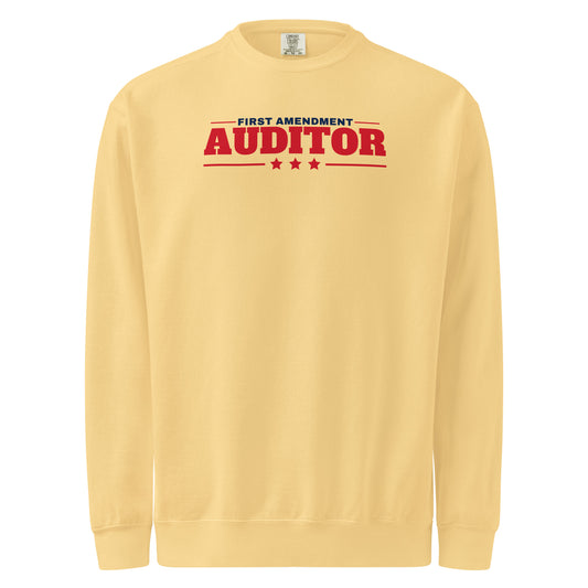 First Amendment Auditor Crewneck Sweatshirt Butter flat front | True American
