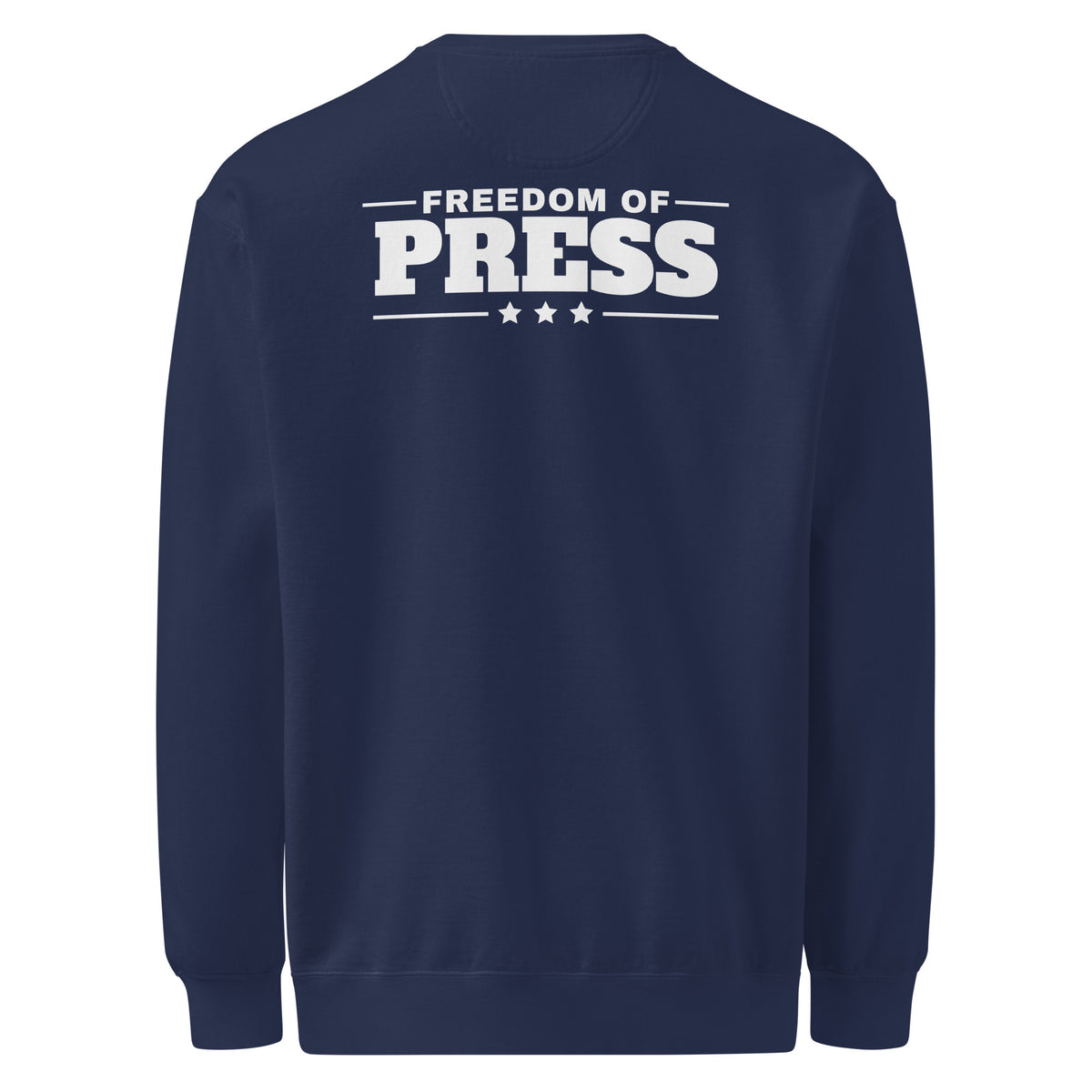 First Amendment Auditor Crewneck Sweatshirt True Navy flat back | True American