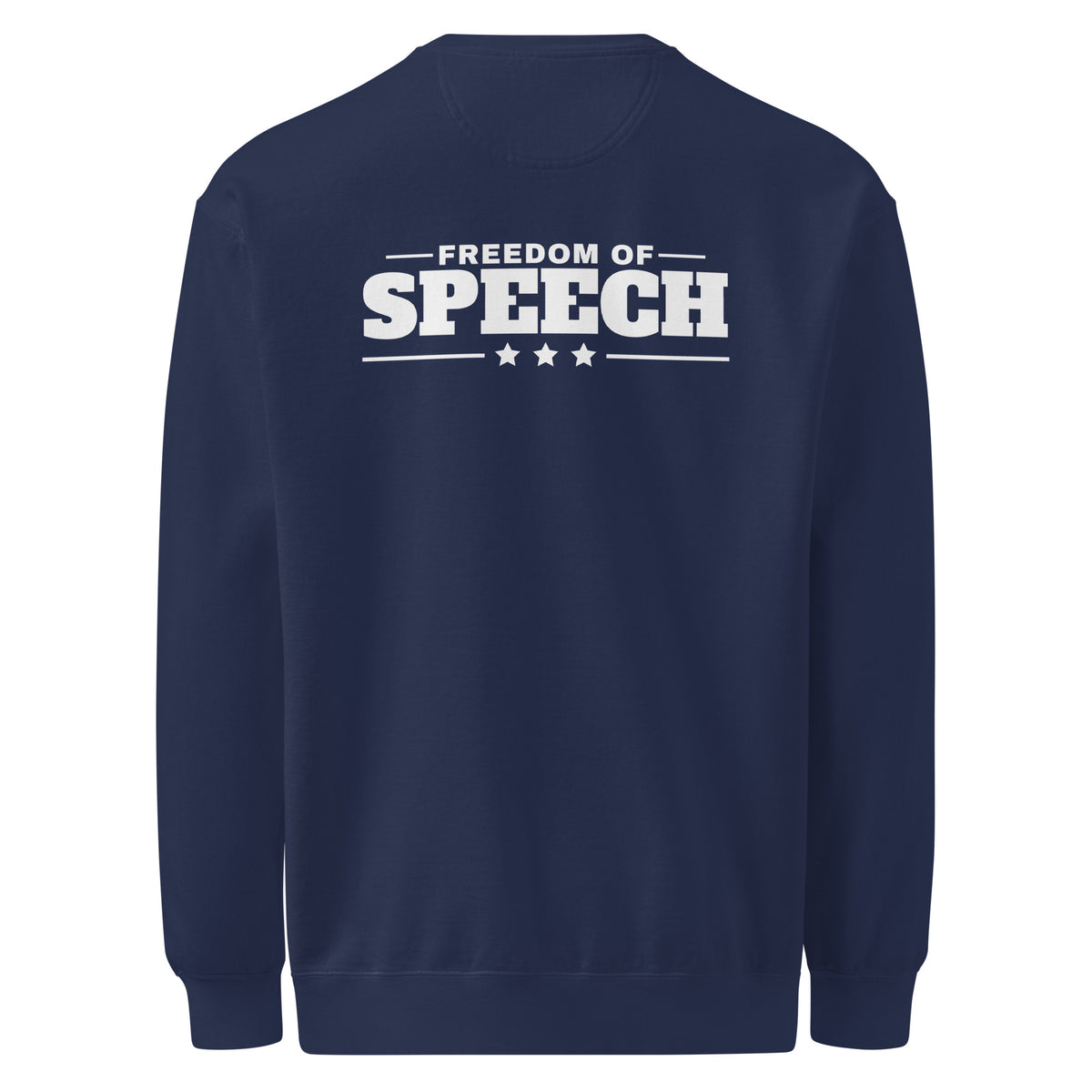 First Amendment Right / Freedom of Speech Crewneck Navy flat back | True American