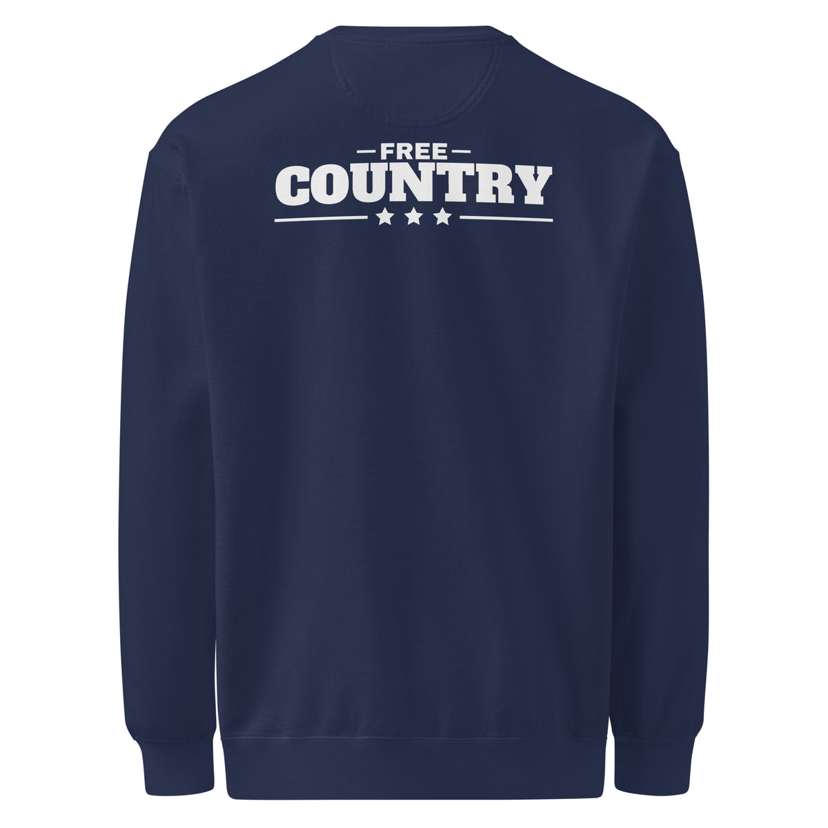 Free Speech / Free Country Crewneck Navy flat back | True American