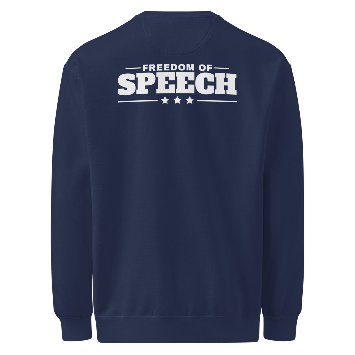First Amendment Right / Freedom of Speech DTG Crewneck Navy flat back | True American