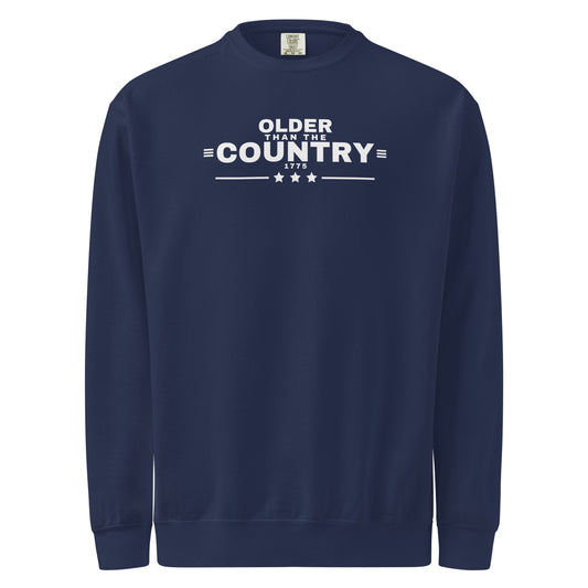Older Than the Country Crewneck Sweatshirt True Navy flat front | True American