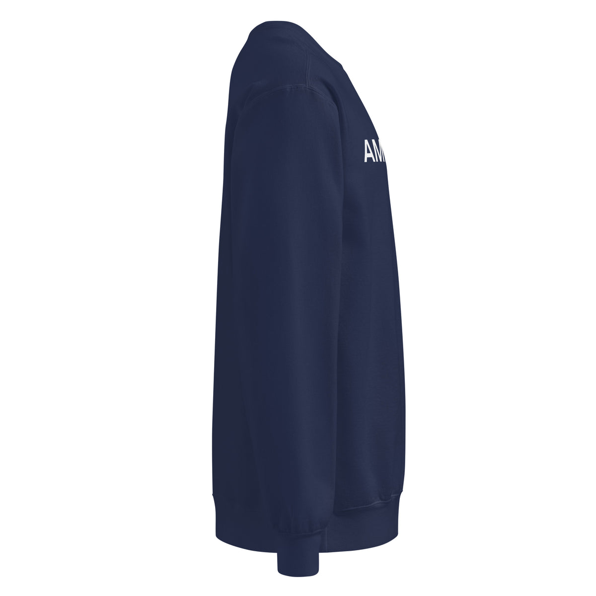 Proud American Wide Crewneck Sweatshirt True Navy right side | True American