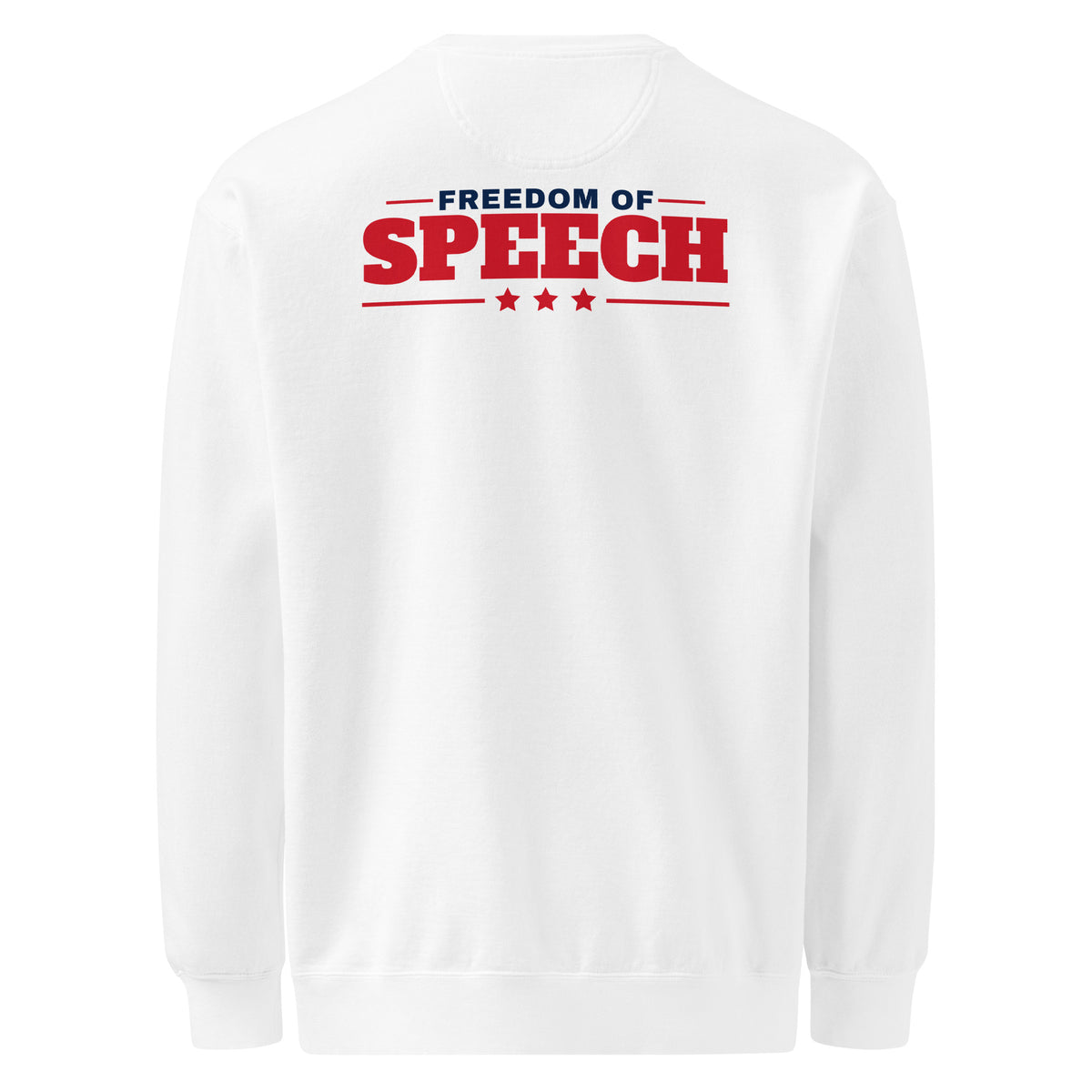 First Amendment Right / Freedom of Speech Crewneck White flat back | True American