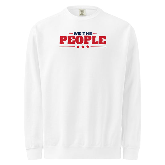 We the People / Support the Constitution Crewneck White flat front | True American