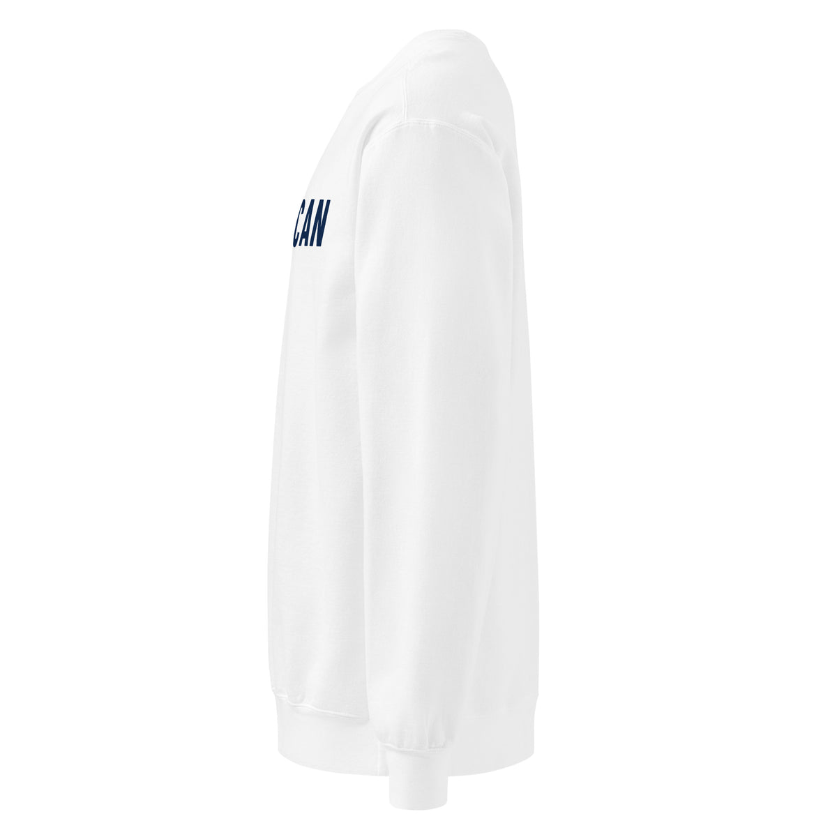 Proud American Sport Crewneck Sweatshirt - Light White left side | True American