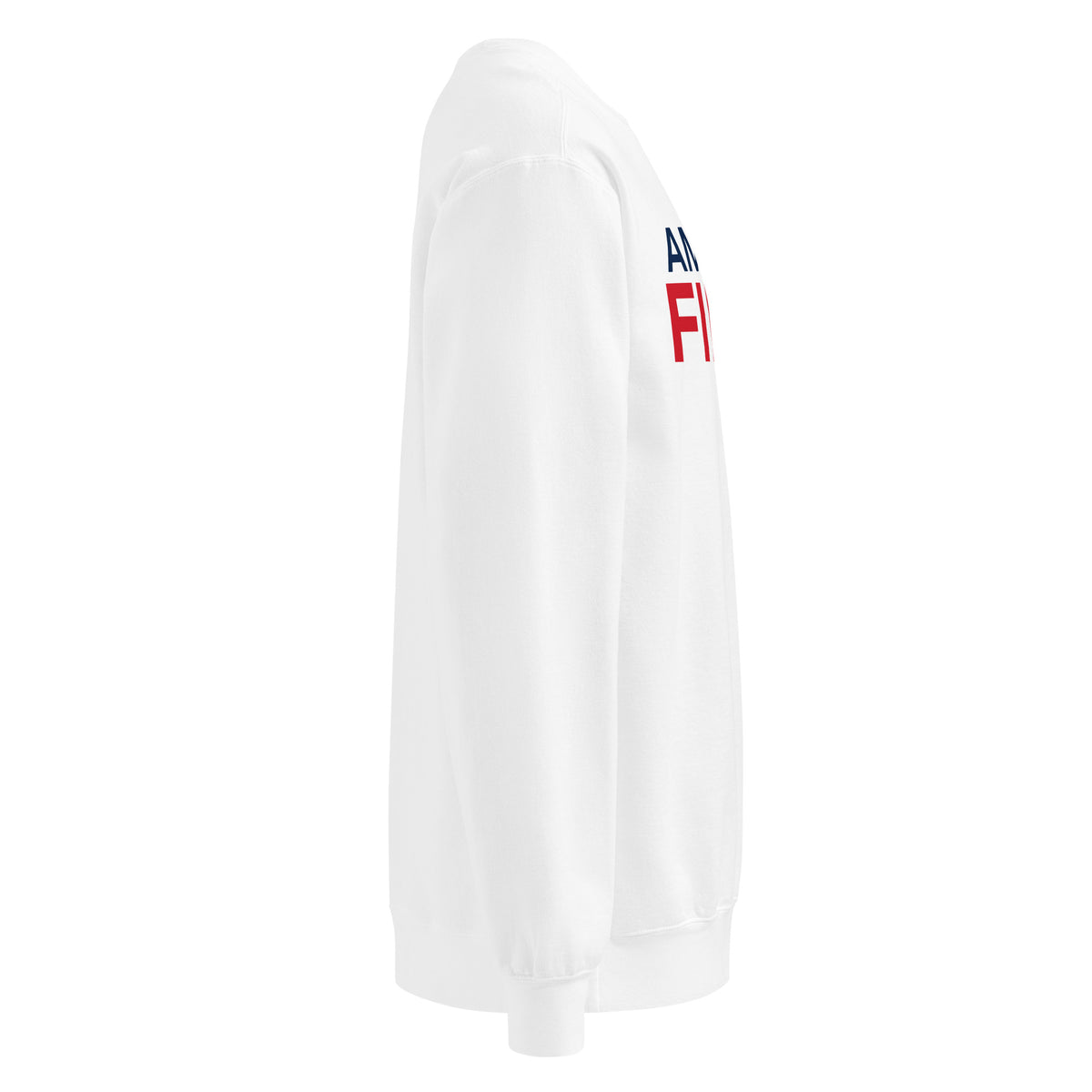 America First Star Crewneck Sweatshirt - Light White right side | True American