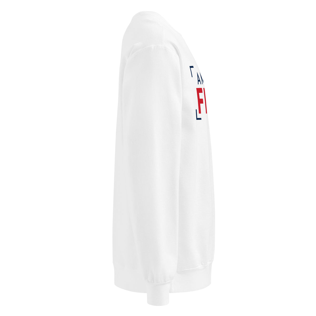 America First Bracket Crewneck Sweatshirt - Light White right side | True American