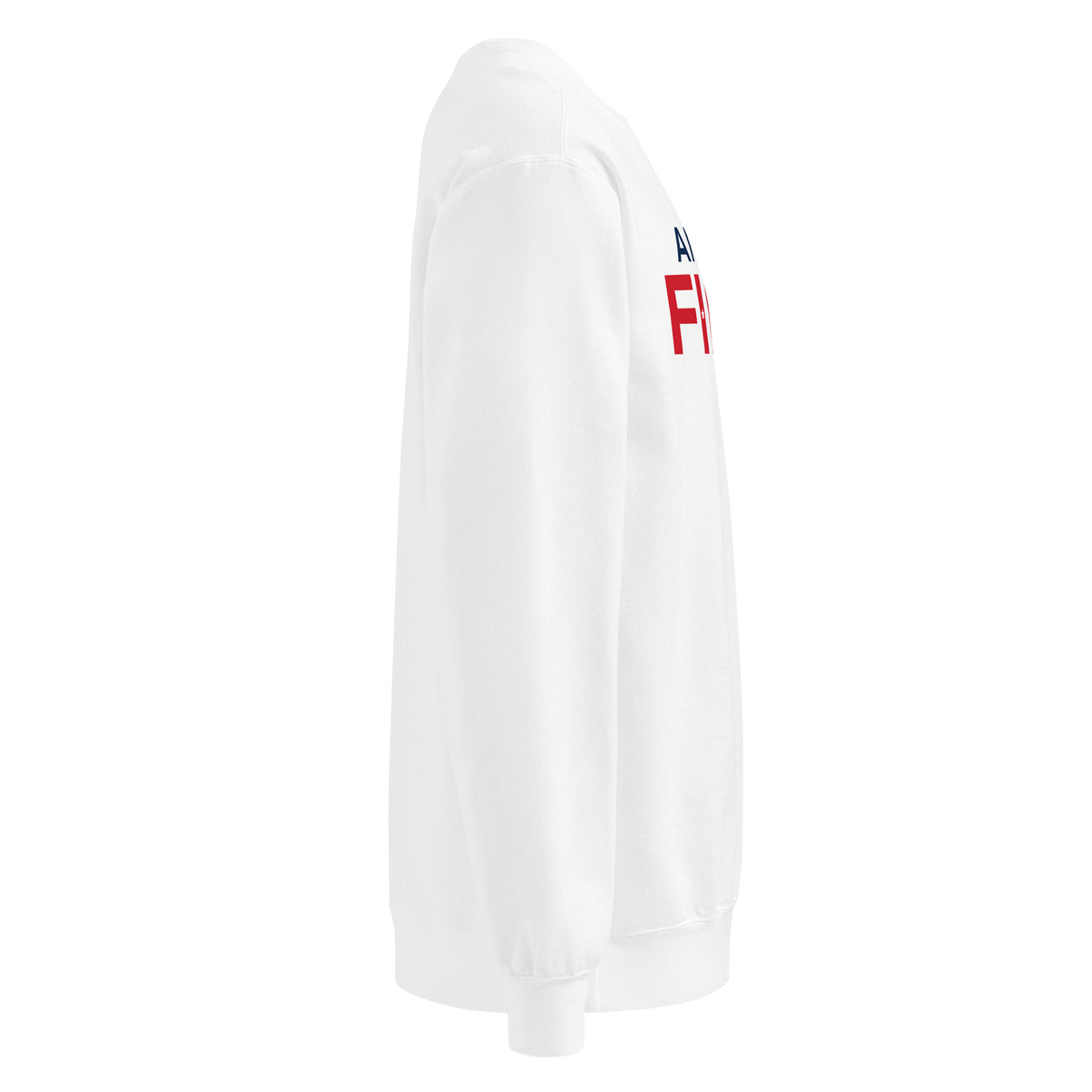 America First Hero Star Crewneck Sweatshirt - Light White right side | True American