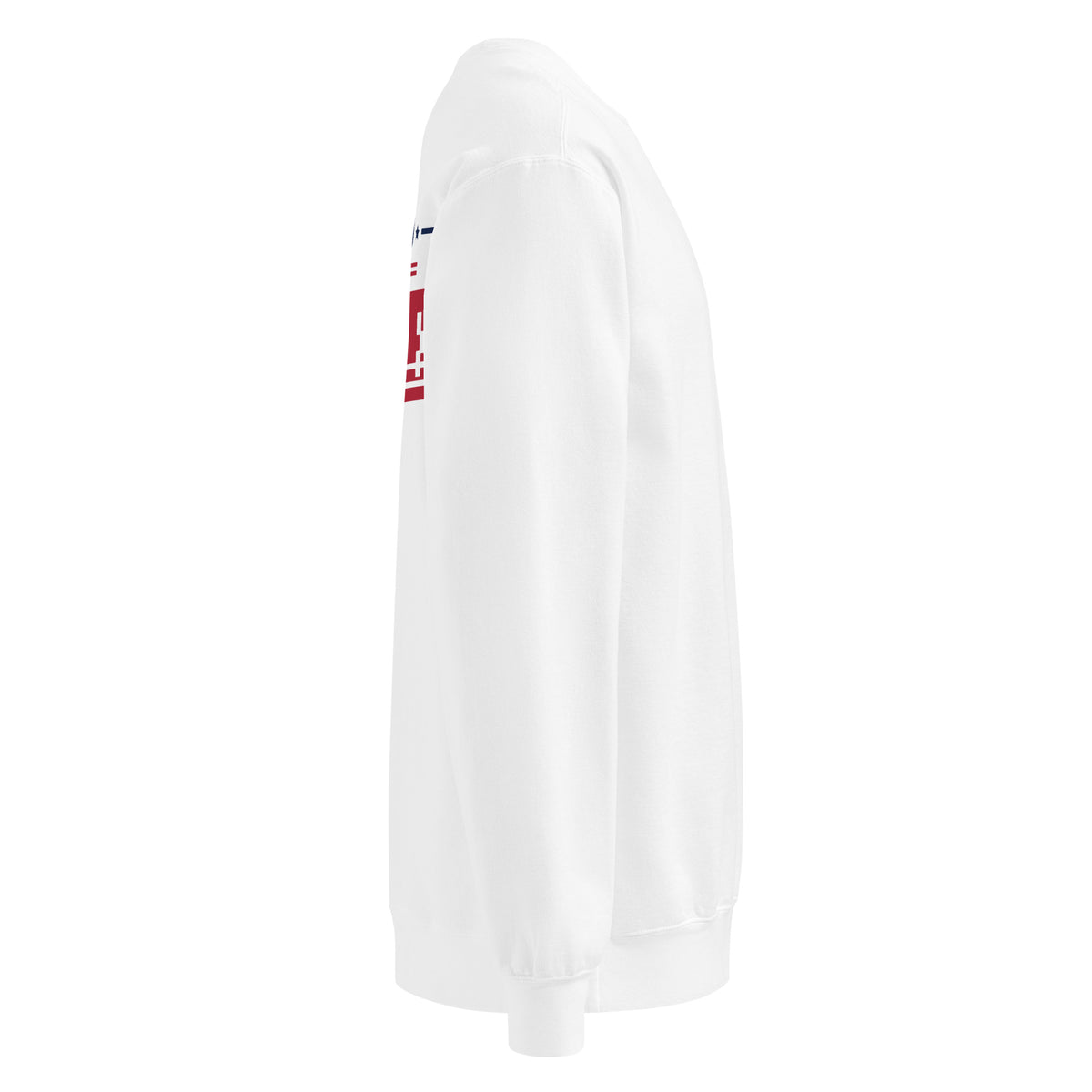 Thank You for the Free Crewneck, White, right side | True American